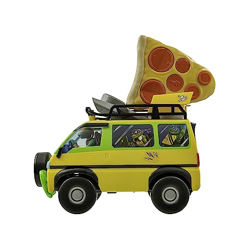 Veículo Telecomandado R/C SPIN MASTER Carro Ninja (Idade Mínima Recomendada: 3 anos) TORTUGAS NINJA - Brinquedos - telecomandado, 2.4ghz, pizzas de espuma, inspirado em TMNT