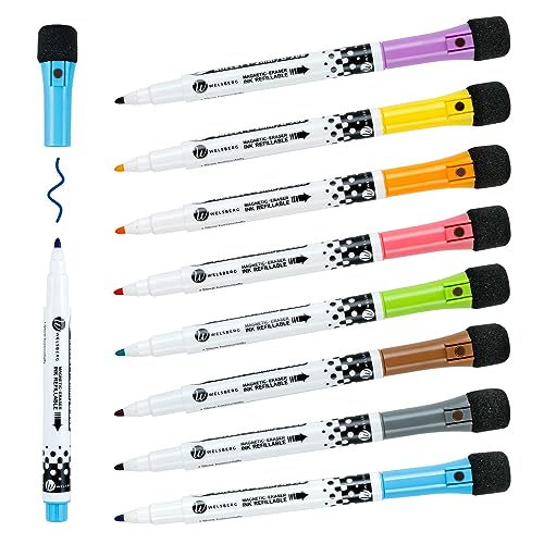 Marcadores WELSBERG 8 Cores (Branco - 6 Un) Shanghai NNW New Materials Technology Co., Ltd - Marcadores e marcadores de texto - magnéticos, cores vibrantes, 8 un