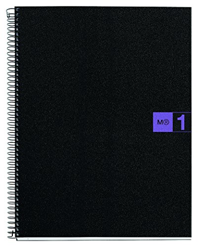 Caderno MIQUELRIUS 1000-1041 Preto e Violeta MIQUELRIUS - Cadernos e bloco de notas - papel 80g, resistente, durável, preto violeta