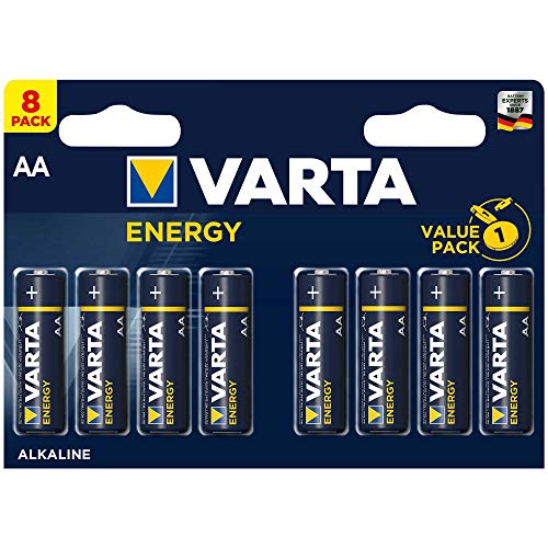 Pilhas Não Recarregáveis VARTA High Energy AA LR6 Varta - Baterias de uso geral - alcalino, aa lr6, 1.5v, 8 pilhas