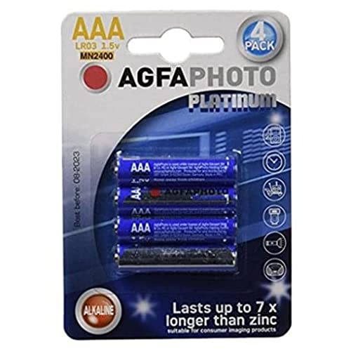 Pilha Recarregável PANASONIC AA-ALR04 (Alkaline - 1.2V) AgfaPhoto - Baterias - aa, alkaline, 1050 mAh, 1.2V