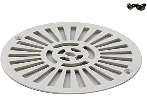 Grille de Fond Rondue Pour Piscine Béton 17.5 Cm Blanc ASTRAL Astralpool - Tampas e peneiras de drenagem - grille, fond, rondue, piscine béton, astral