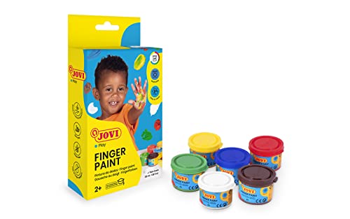 Jovi Fingers Paint Set 6 Colors 35Ml (Recondicionado Como Novo) Jovi - Meios de pintura - 6 tubos, 3,5ml, gelatinosa, lavável