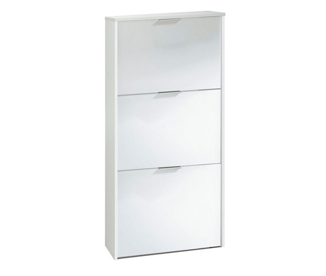 Sapateira de Pé SKRAUT HOME | 113 x 60 x 22 cm - Branco (Madeira e Aço) conforama - Organizadores e sapateiras - 113x60x22 cm, madeira, aço