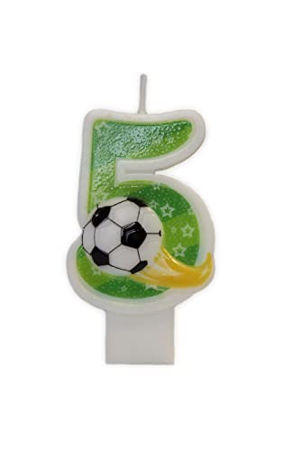 Vela de Criança PARTYLAND Futebol em 3D (Verde) Partilandia - Velas de aniversário - futebol, 3D, verde