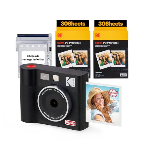 Máquina Fotográfica Instantânea KODAK Mini Shot 3 MS300 - Câmeras digitais - máquina fotográfica, instantânea, kodak mini shot 3, captura, imprimir, qualidade superior
