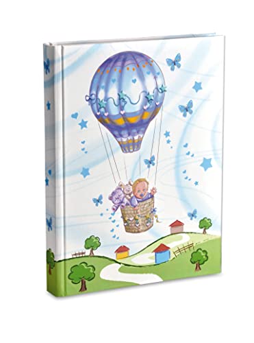 Álbum de Fotografias CM 21X28 com Bolsos Contém 200 Fotos Cm 13X18 Globo Aerostático Azul Mareli - Molduras, bastidores e esticadores - 21x28, 200 fotos, plástico transparente, 13x18 cm