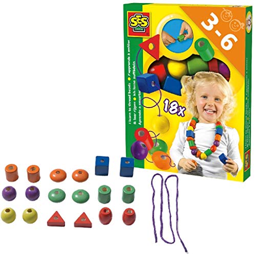 Kit de Artesanato para Crianças SES CREATIVE 14808 SES CREATIVE - Brinquedos de atividade para bebês - kit, artesanato, crianças, 18 peças, madeira