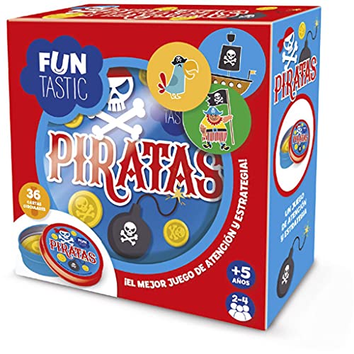 Jogo de Cartas IMAGILAND Fun Tastic Round Card Game Pirates (Idade Mínima Recomendada: 3 anos) IMAGILAND - Jogos - cartas, piratas, sequências, perguntas