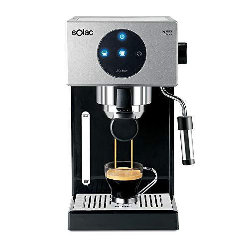 Máquina de Café Solac CE4552 Squissita Touch Solac - Máquinas de café espresso - espresso, 20 bar, filtro duplo, regulador de temperatura