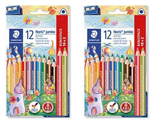Lápis de Cor STAEDTLER 599 SBJ1-2 (Multicor) Staedtler - Instrumentos de escrita e desenho - multicor, staedtler
