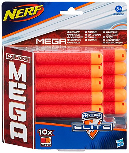 Arma NERF Mega Elite (Idade Mínima: 8 anos) Nerf - Armas de brinquedo e acessórios - nerf, mega elite, 8 anos