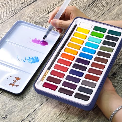 Conjunto de Aquarelas e Pincéis STATIONERY ISLAND STATIONERY ISLAND - Meios de pintura - aquarelas, pincéis