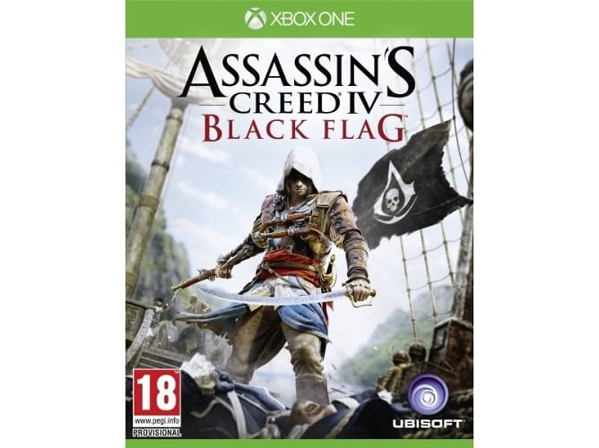 Jogo Xbox One Assassin's Creed IV: Black Flag (M18) Ubisoft - Software de jogos de vídeo - xbox one, assassin's creed iv, black flag, m18