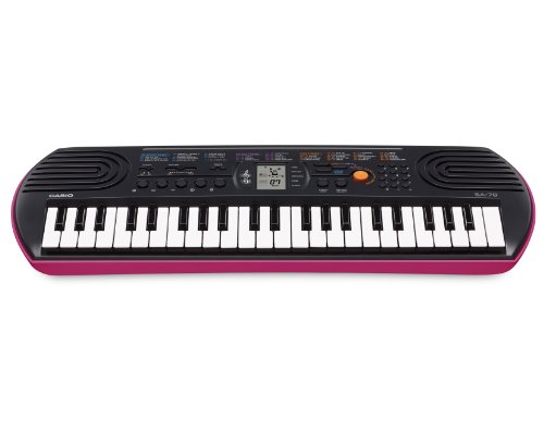 Teclado CASIO SA-78 (Com Fios - Layout Espanhol) Casio - Teclados musicais - com fios, layout espanhol, 44 teclas, bateria aa