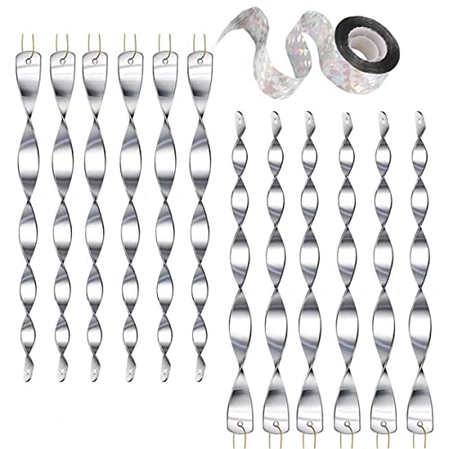 12 Peças de Fita Refletora de Ventos MQIAN MQIAN - Repelentes - fita refletora, vento, 12 peças