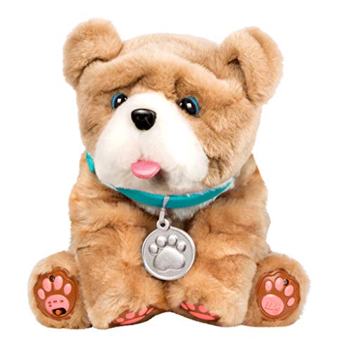 Peluche LITTLE LIVE PETS Rollie My Kissing Puppy Little Live Pets - Brinquedos robóticos - macio, reage ao toque, 6 modos de jogo, 35 sons