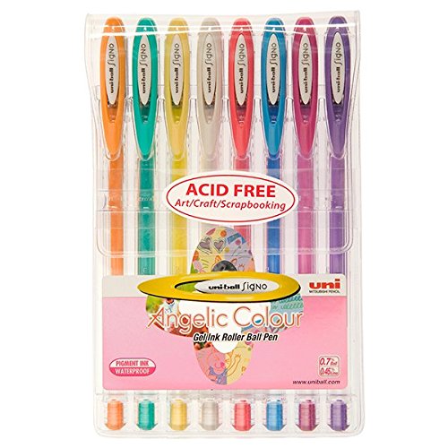 Canetas de Gel UNI-BALL Uni Ball Signo (Multicor - 0.7 mm) UNI-BALL - Canetas - pigmento, resistente à água, 0,7 mm, multicor