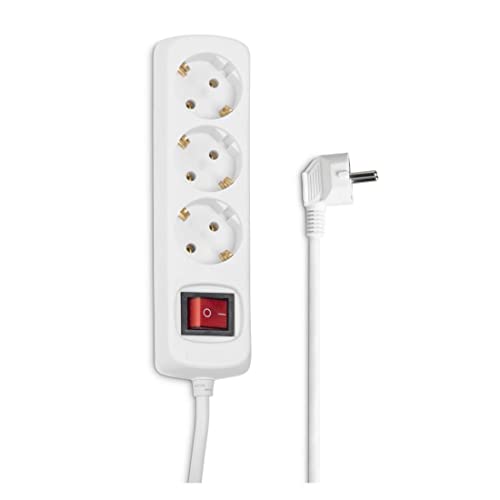 Hama 00111990 interruptor elétrico Branco Hama - Filtros de linha e supressores de surtos - interruptor, branco, 1.4m, 230v