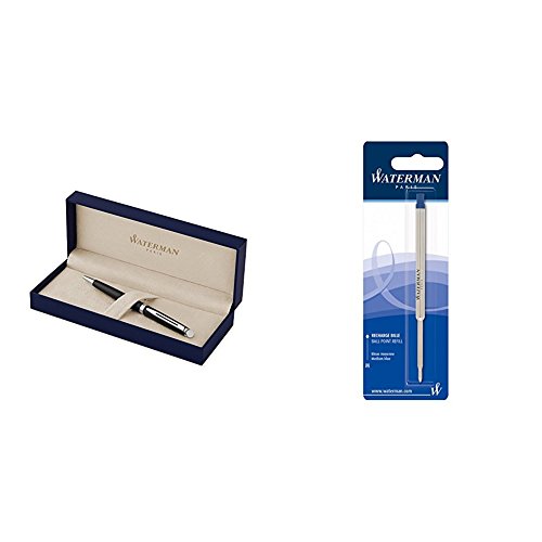 Caneta de Tinta Permanente WATERMAN S0920850 Waterman - Organizadores de mesa - preto, resistente à água, AAA
