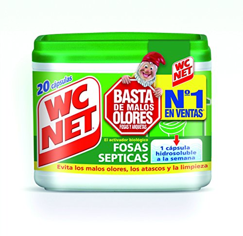 WC NET para fossas sépticas (20 sacos) WC NET - Limpa-vasos sanitários - wc net, transparente, 100 ml, 20 cápsulas