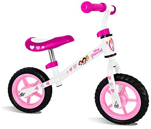 Bicicleta DISNEY Princesas (Idade Mínima Recomendada: 3 anos) STAMP - Bicicletas - rodas de inox, pneus EVA, freio, manivelas anti-pelas, assento ajustável