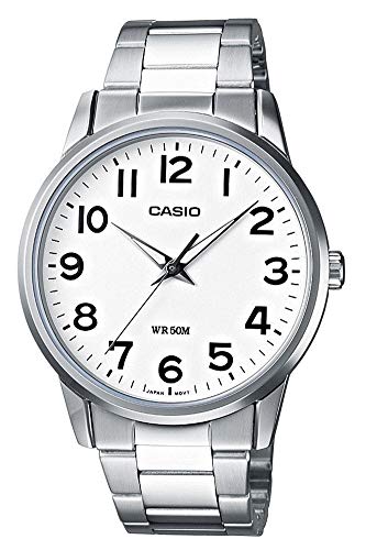 Casio Relógio Homem Mtp-1303D-7Bvef Aço e Couro Preto Casio - Relógios - casio, relógio, homem, mtp-1303d-7bvef, aço inoxidável, couro preto