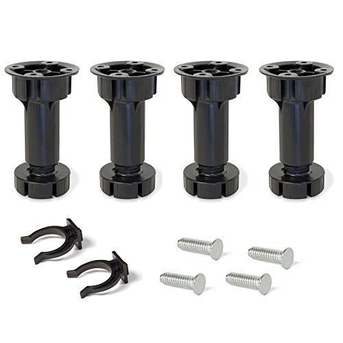 Pernas para Móvel EMUCA Emuca Pn-1 | Preto Emuca - Pernas de mesa - pernas, preto, plástico, 100x400mm