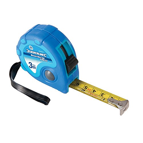 Medidor de Flexometro SILVERLINE Measure Mate Silverline - Ferramentas - flexometro, carcasa borracha, bloqueio lâmina, ponta remendo dupla, lâmina ultra resistente