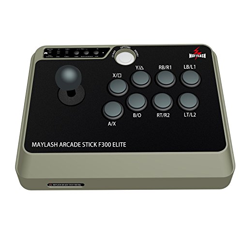 Comando para Nintendo Switch MAYFLASH F300 Elite (Multicor) Mayflash - Controladores de jogo - 9 botões, joystick 4 direções, turbo, ergonômico