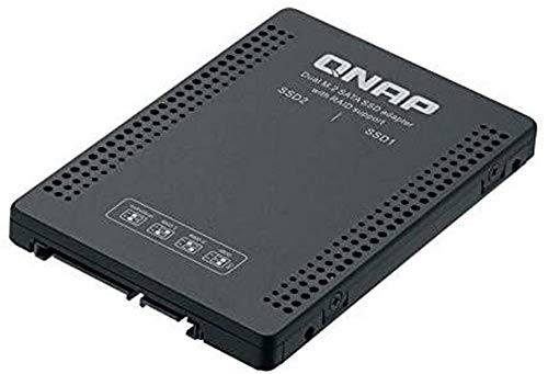 Caixa para Discos QNAP QDA-A2MAR M.2 Compartimento SSD Preto QNAP - Cabos - 1 tb, M.2, HDD, compartimento ssd