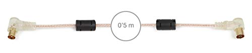 Cabo de Antena FONESTAR (Coaxial - 50 cm - Branco) FONESTAR - Fios e cabos elétricos - coaxial, 50 cm, branco