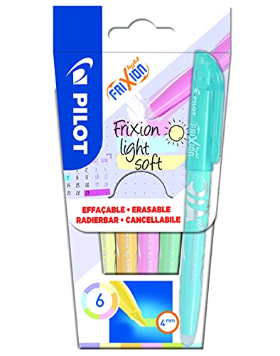 Caneta Frixion Pilot 6 Unidades (Branco) Pilot - Marcadores e marcadores de texto - caneta, frixion, pilot, 6 unidades, branco