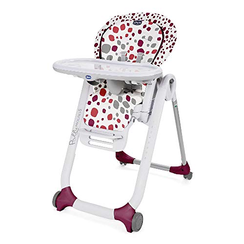 Cadeira de Refeição CHICCO Progres5 Cherry Chicco - Cadeiras altas e assentos elevatórios - berço, ajustável, almofadado, amovível