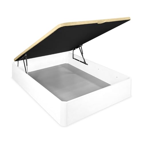 Sommier SOMNIA Reforçado (Branco - 105x190cm) SOMNIA - Camas e estruturas de cama - aglomerado, melamina, 2 gavetas, hidráulico