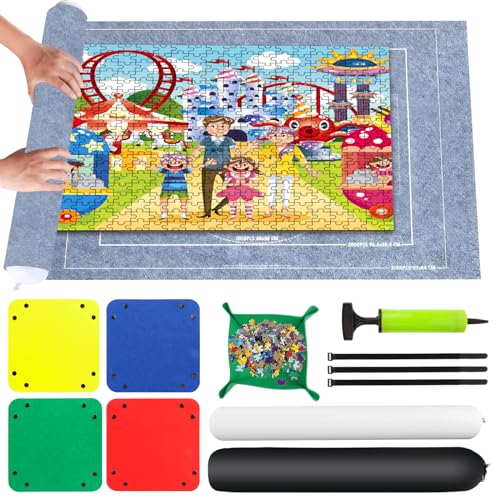 Tapete de Puzzles VFANDV Puzzle Pad (Multicor - 40 x 30 cm) VFANDV - Jogos - multicor, 40x30 cm, suave, proteção