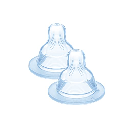 Tetina MAM Silicone 2 Unidades (0-3 meses) MAM - Bicos e forros para mamadeiras de bebê - anatomia, silicone, 0-3 meses