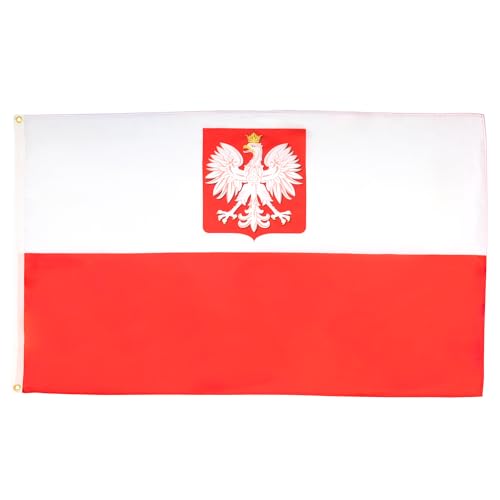 Bandeirola AZ FLAG Bandeira da Polônia com Águia AZ FLAG - Bandeiras e cataventos - polônia, águia, poliéster, 120x180x200cm