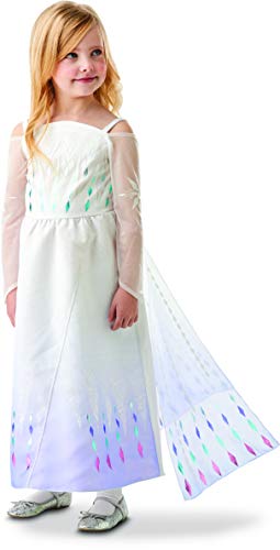 Fato de Menina DISFRAZZES Princesa Elsa Fato (Tam: 5 a 6 anos) Rubie's - Fantasias - princesa elsa, 5-6 anos, resistente, fácil de vestir