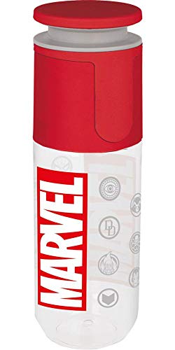 Garrafa de Montanha MARVEL Capa Cinzento (850 ml) Marvel - Garrafas de água - montanha, marvel, capacidade 850ml, rotativo