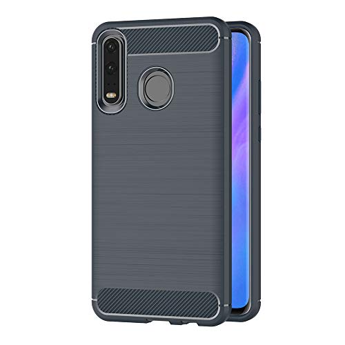 Capa Huawei P30 Lite AICEK Silicone Azul AICEK - Capas para telemóveis - silicone, azul, resistente a riscos, huawei