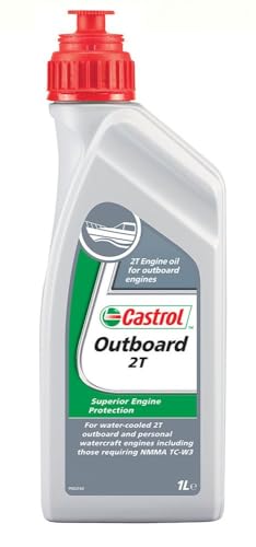 Óleo de Motor CASTROL Outboard 2T (1L) Castrol - Óleo do motor do veículo - óleo mineral, motores a 2 tempos, refrigerados por água, marcas japonesas, limpeza do motor, redução incrustação