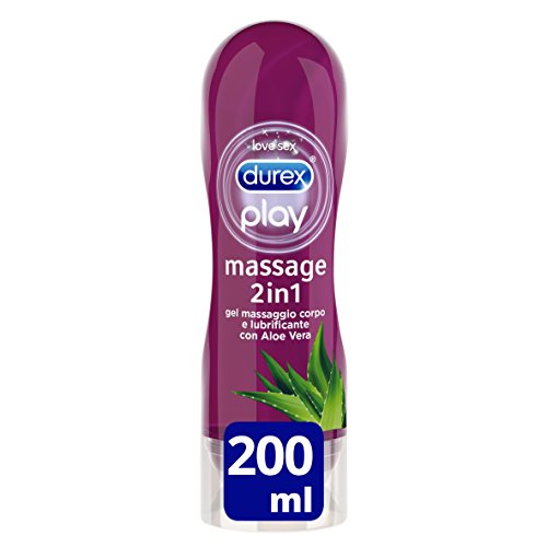 Gel de Massagem DUREX 2 Em 1 Aloe Vera (200ml) DUREX - Banho e corpo - aloe vera, massagem, 200ml