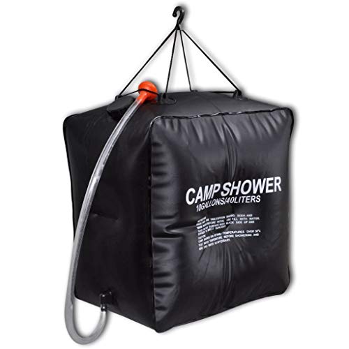 Chuveiro de Campismo Vidaxl com Aquecimento Solar 20L (2 Peças) vidaXL - Torneiras - campismo, aquecimento solar, 20L