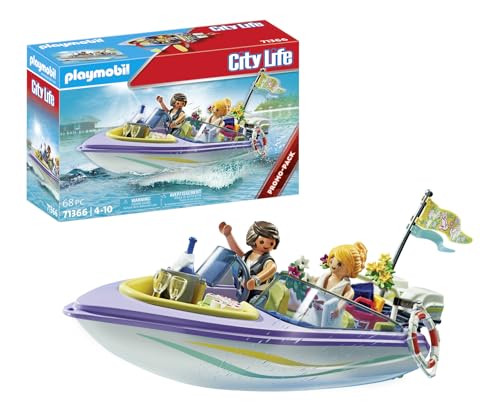 Playmobil City Life 71366 Conjunto de Brinquedos PLAYMOBIL - Downloads de música digital - playmobil, city life, conjunto brinquedos, lancha, figuras, acessórios