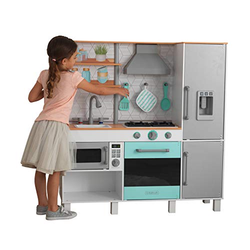Cozinha de Brincar KIDKRAFT Gourmet Chef KIDKRAFT - Cozinhas de brinquedo e alimentos de brincar - frigorífico, congelador, microondas, chaleira eléctrica, máquina de gelo