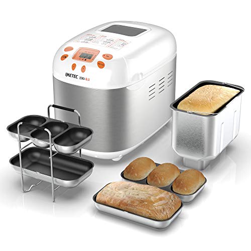 Máquina de Pão Imetec Zero-Glu | Aço inoxidável Imetec - Máquinas de fazer pão - aço inoxidável, programa 20, 920 w