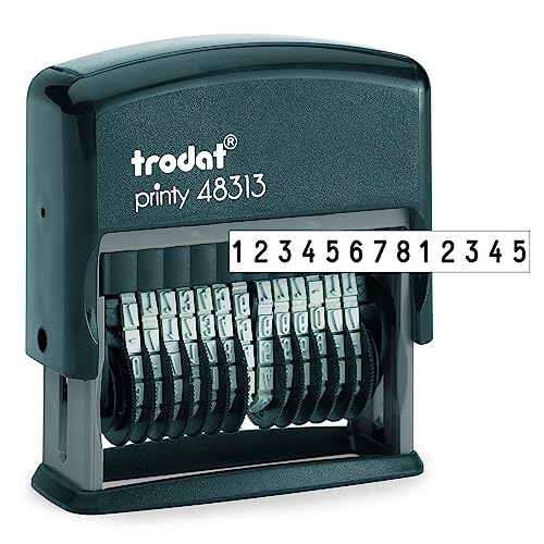 Carimbo TRODAT Printy 48313 Preto (13 carimbos) Trodat GmbH - Carimbos de borracha de escritório - preto, 13 carimbos, trodat printy