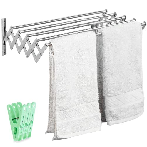 Estendal JUPPLIES com Barra de Secar Roupa (120 cm) JUPPLIES - Secadores e cabides - 120 cm, resistente à corrosão, aço inoxidável, fácil de montar