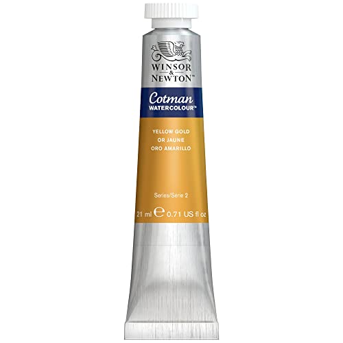 Guache WINSOR & NEWTON Cotman Metallics Amarelo Dourado COLART - Meios de pintura - guache, Winsor & Newton, cotman metallics, amarelo dourado, acuarela